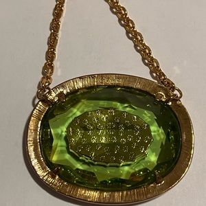Evil eye emerald necklace